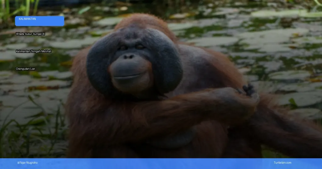 wisata susur sungai di Kalimantan Tengah melihat orangutan liar | Turtlebin